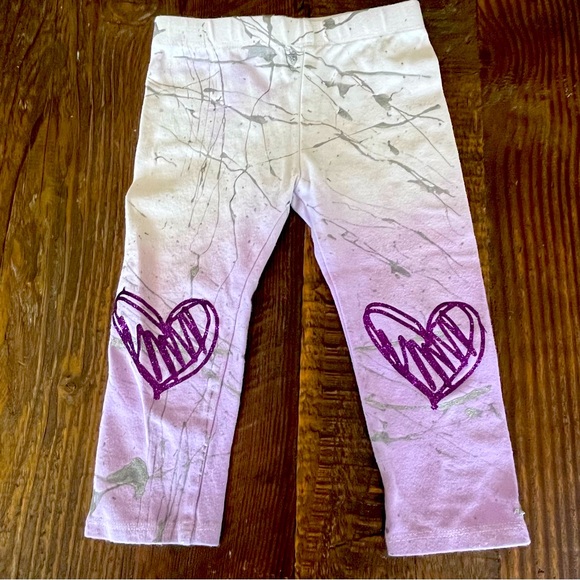 Baby Girl Matching Set purple / silver splatter design - Picture 3 of 7